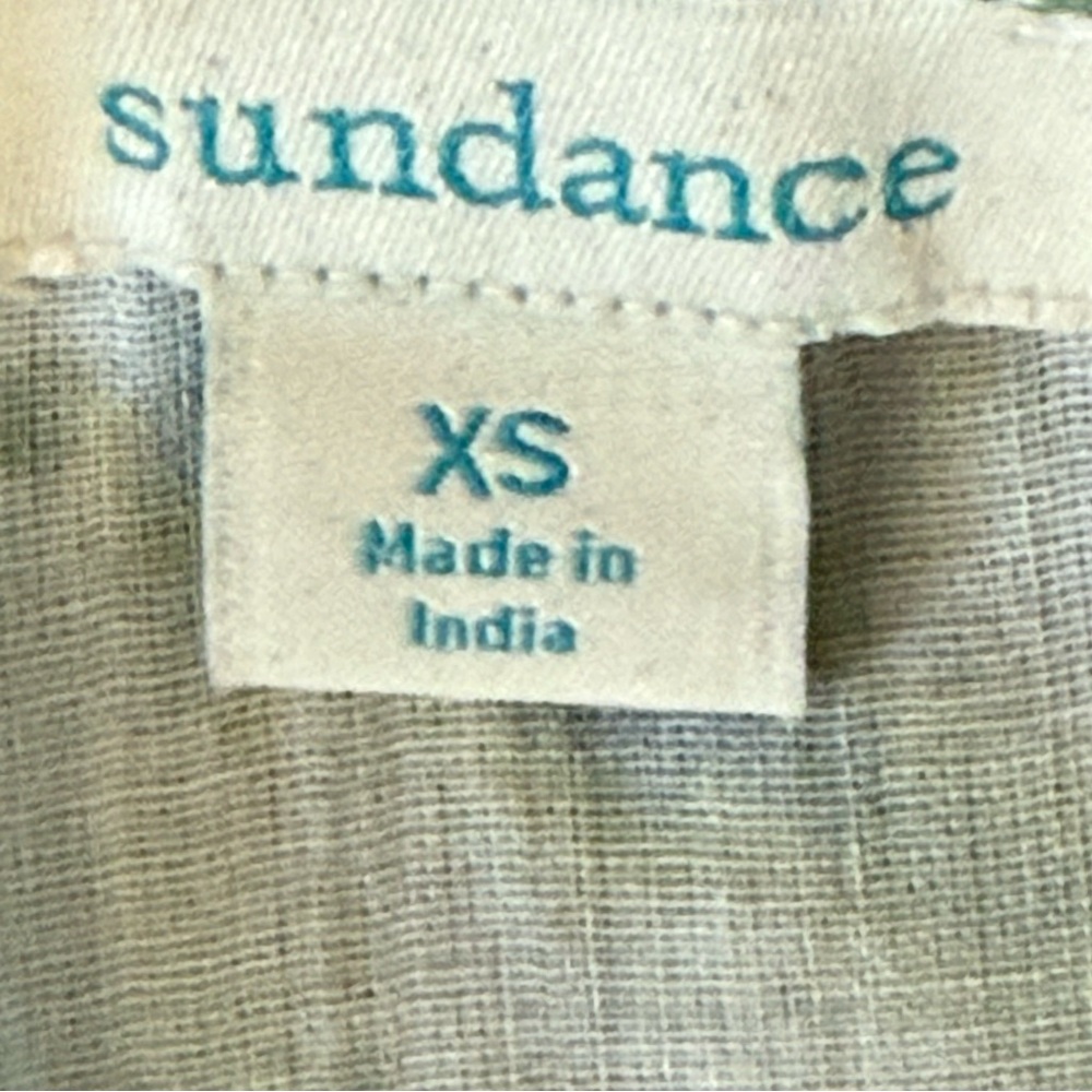 SUNDANCE Fields of‎ Beauty Floral Turquoise Boho 100% Cotton Dress XS - Picture 15 of 16